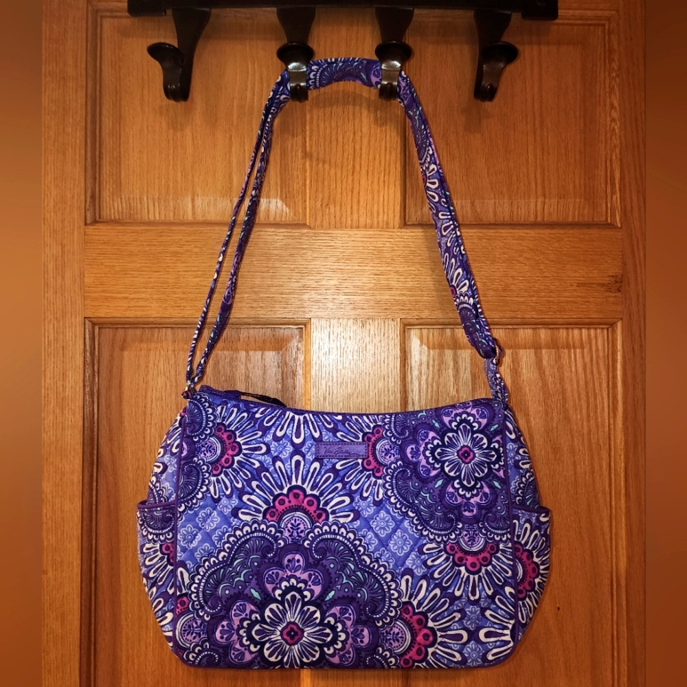 Vera Bradley "Lilac Tapestry" On the Go Crossbody Bag. Like brand new....unused.